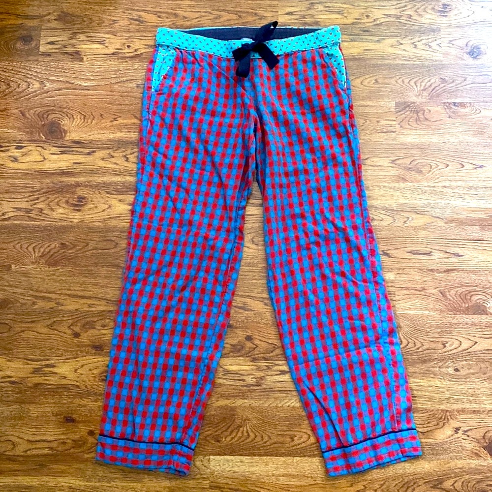 Aerie Red Blue Plaid Pajama Pants